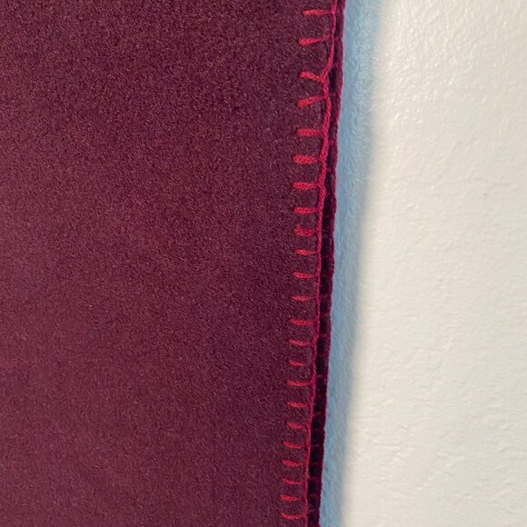 Eddie Bauer Embroidered Floral Scarf – Burgundy – 66 Inches - Picture 4 of 10